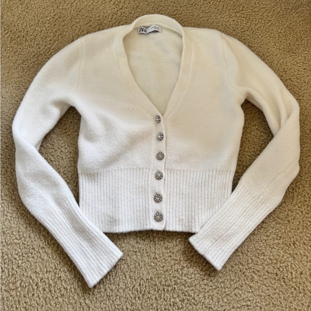 ZARA white sweater